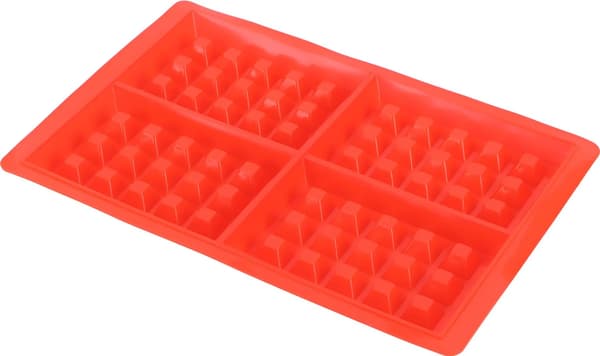 To genanvendelige silikone DIY vaffelforme