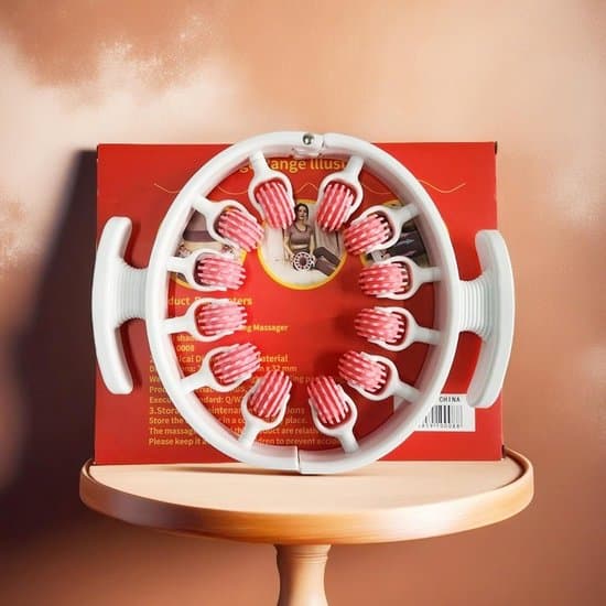 Manuel massager, 360° all-around anti-cellulite ruller til lår/balder, pink