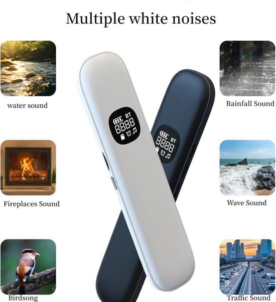 Bluetooth pudhøjttaler til søvn, mini under-pude højttaler til søvnløshed/hvid støj til sidesovere (ny blå)