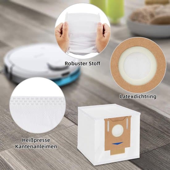 8-pack dammsugarpåsar för Ecovacs/Yeedi Station