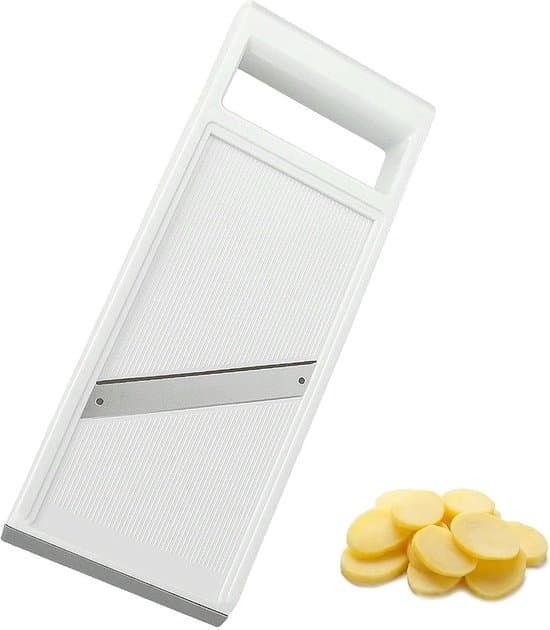 Grönsaksskärare - Rostfritt stål - Vit/Silver