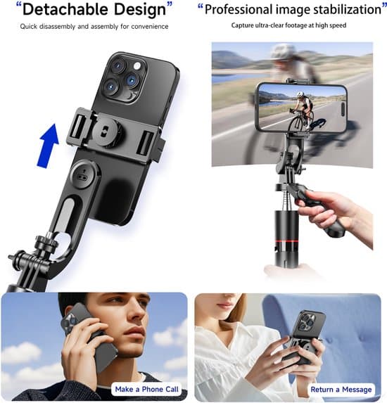 Telefonstativ med lys, 67-tommer teleskopisk Bluetooth selfie-stang