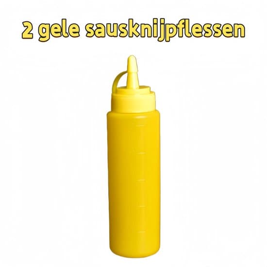 2 - Kastikepullot - Kannella - Sopii kotikeittiöön Yksireikäiset kastikepullot - 250 ml - Punainen