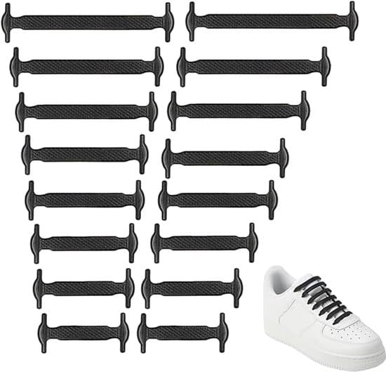 Silikoniset kengännauhat - Musta - 4 cm