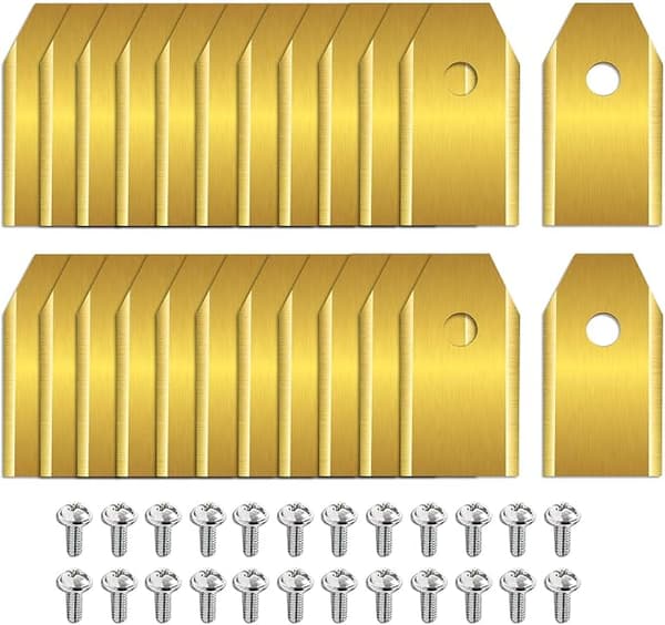 30-bladet robotplæneklipper guld sæt