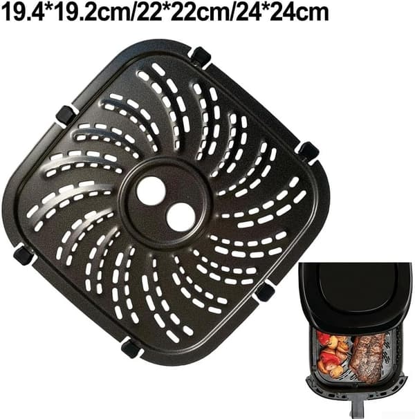 Husholdnings airfryer bageplade, tilbehør i kulstofstål