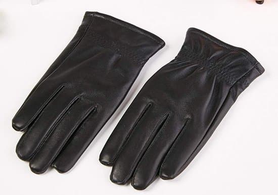 Helfinger vinterhandskar för barn, ullfoder, mjuka vindtäta läderhandskar för pojkar och flickor, 2-16 år