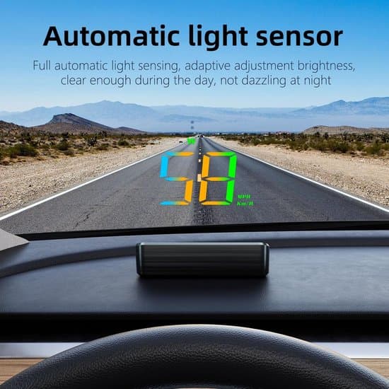 Universal GPS Head-Up Display til bildele med speedometer KM/T MPH