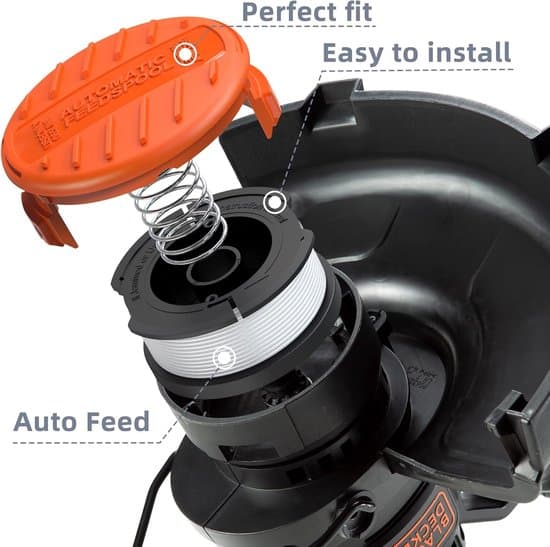 12 spoler tråd – Egnet til Black & Decker A6481 A6485, 1,65 mm