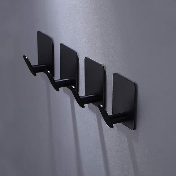 4-pack handduks-/klädkrokar, väggkrokar