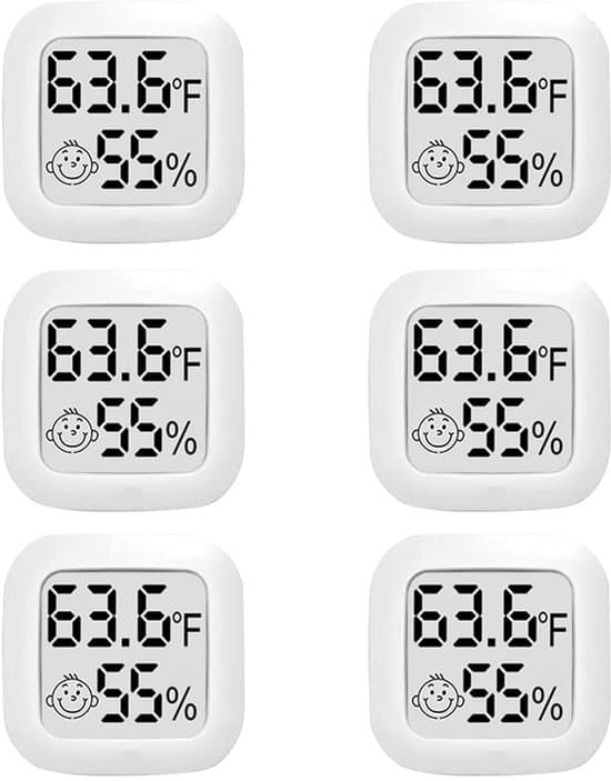 Mini Termometer og Hygrometer - Mini Digitalt Termometer og Hygrometer - Indendørs Termometer og Hygrometer - Elektronisk Termometer og...