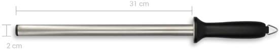31 cm oval slibestang i rustfrit stål, professionel diamant