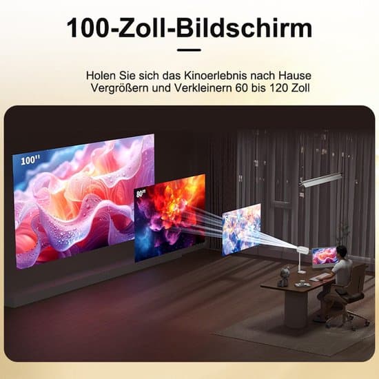 Android miniprojektor med WiFi og Bluetooth-understøttelse, 1080p