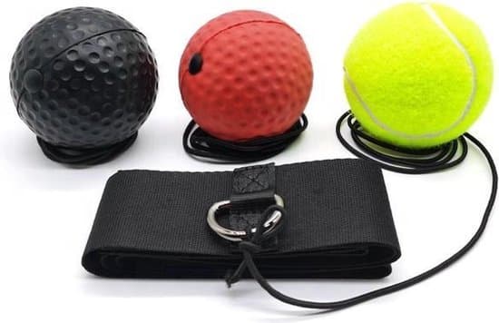 Boxningsreaktionsboll, pannband, mini hemmatränare, snabbhetstränare