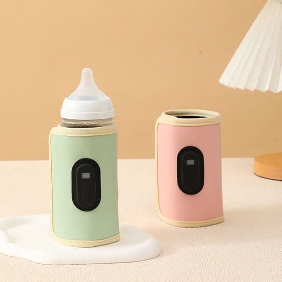 Pullonlämmitin - Vauvan pullon suojus - Säädettävä pullonlämmitin - Kannettava pullonlämmitin - USB-liitäntä - Vihreä