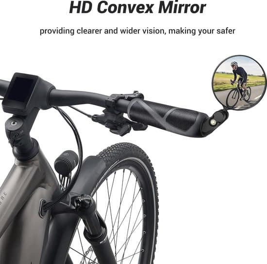 Cykel bakspejl, 360° roterende og foldbart - 2 cykel bakspejle