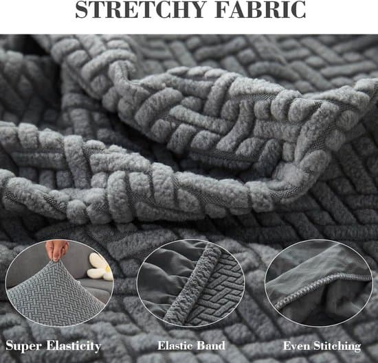 2-pack soffarmstödsskydd, tvättbara soffarmstödsskydd, fåtöljskydd, elastiska soffarmstödsskydd (benvit)
