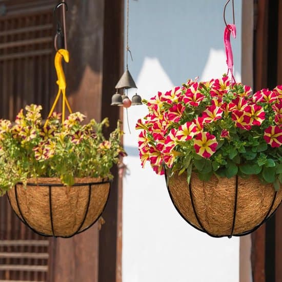 4 stora 30 cm hängkorgsfoder - Trädgårdstillbehör - Blomkrukor