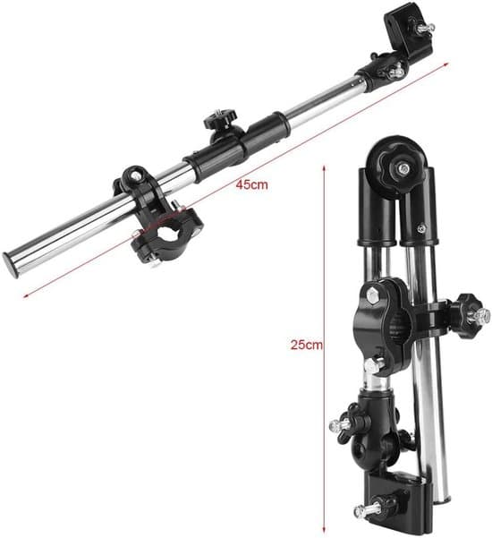 360° Justerbar Teleskopisk Universal Parasolholder til Klapvogne