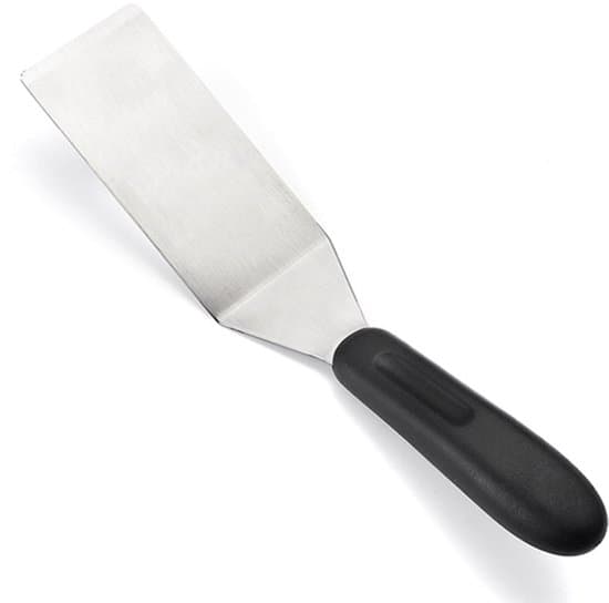 Stekspade i rostfritt stål - 19,8 cm - Silver/Svart