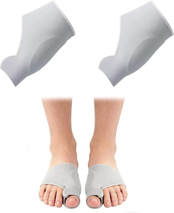 Unisex elastiske Hallux Valgus-sokker med bløde silikone tåskillere
