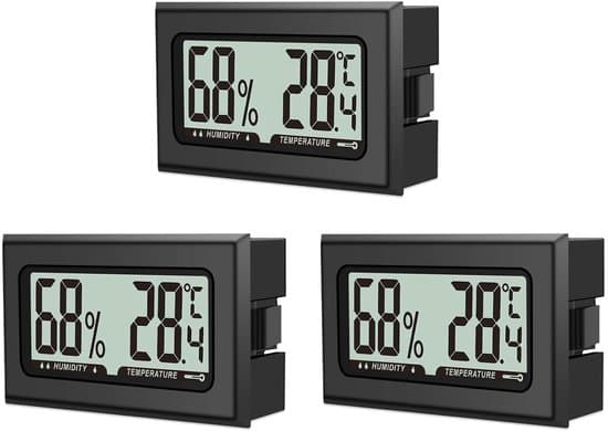 3-delt Mini Digital LCD Hygrometer & Indendørs Termometer Sæt med Batterier