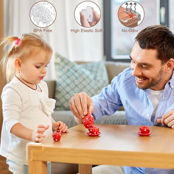 Bordshörnskydd, möbelhörnskydd, babysäkerhetsskydd, 20-pack