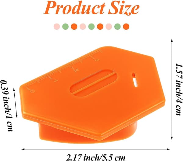 3-pack magnetiska sömnadsguider, mångsidiga polygonala tillbehör