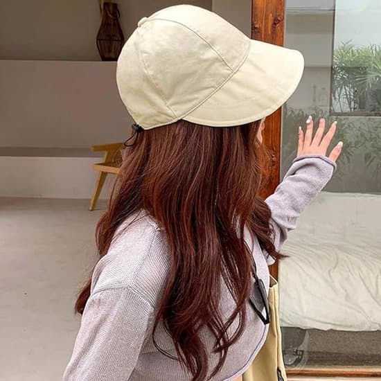 Dame solhat, UPF50+, bred skygge, hurtigtørrende, foldbar, Beige