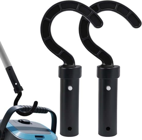 Krog til poolrobot - Sæt med 2 stk., universal, til alle robotter, tilbehør til teleskopstænger, poolrensekrog