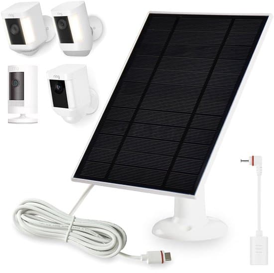 - 6W solpanel til Ring-kamera med 3m kabel