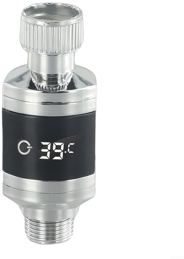 Duschtermometer med känslig sensor och digital LED-display, känslig kran-temperatursensor, lämplig för badrum.