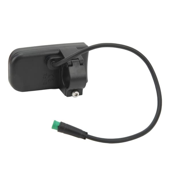 Elcykel effektmåler, vandtæt interface, ABS-hus - sort