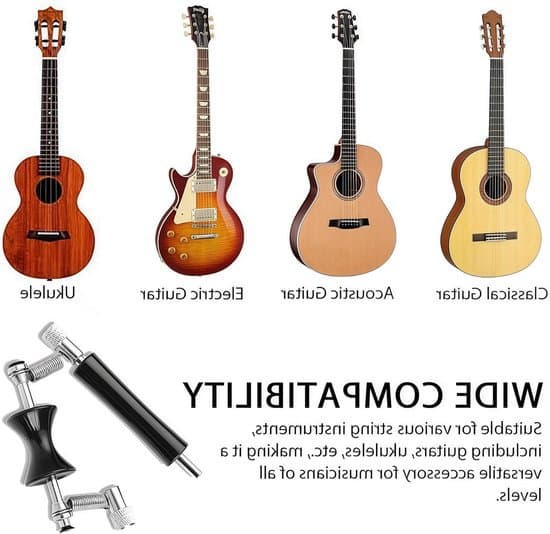 Rullbart capo för gitarr - Slide-rem för folkgitarr, akustisk gitarr, elgitarr och ukulele