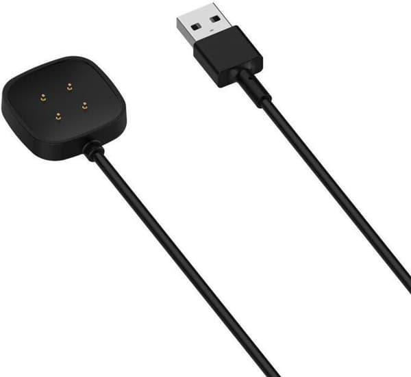 USB-opladerkabel til Fitbit Versa 3, Fitbit Versa 4, Fitbit Sense og Fitbit Sense 2e smartwatches, med magnetisk oplader.