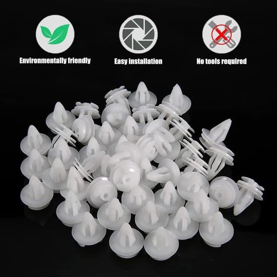 Bilpanel interiør fastgørelsesclips - plastikclips - 100 stk.
