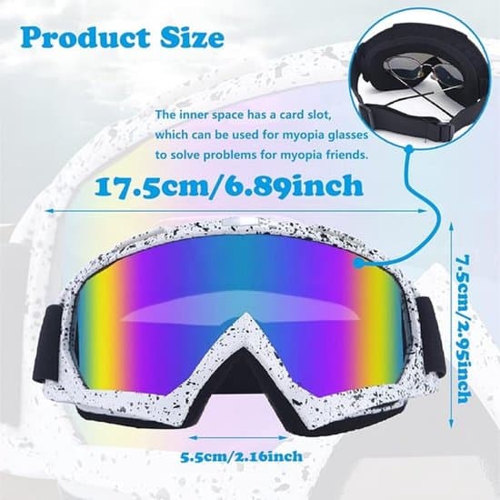 Laskettelulasit - Laskettelulasit - Laskettelumaskit ja laskettelulasit, UV400-suoja, lumilautailumaskit, sopivat miehille ja naisille