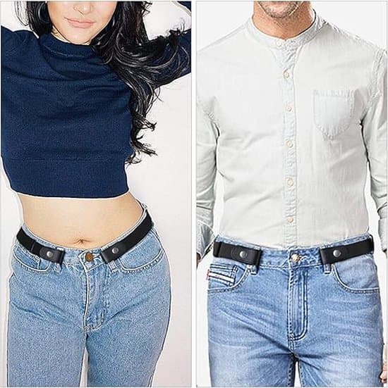 4-pak 80-100 cm Unisex Justerbart Hulfrit Vævet Elastikbælte Sæt