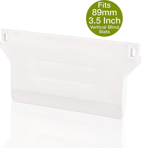 vikter för vertikala persienner, 89 mm, vit, 10 stycken