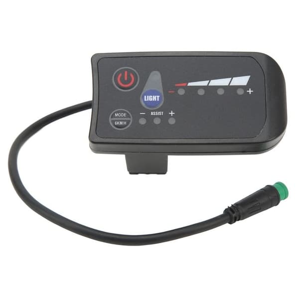 Elcykel effektmåler, vandtæt interface, ABS-hus - sort