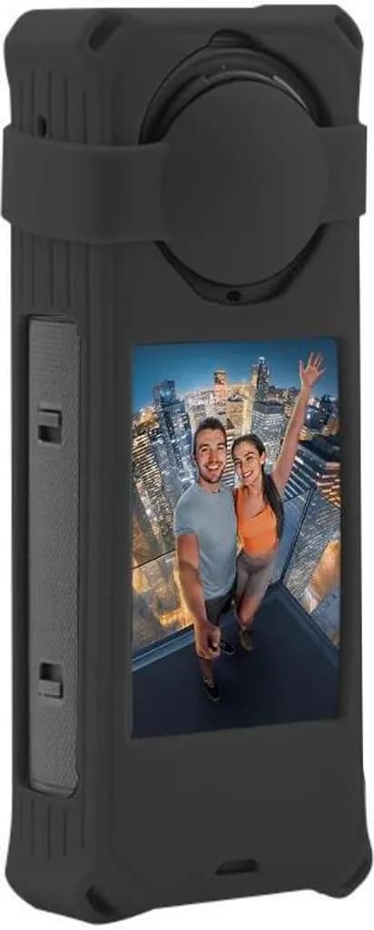 2-pak silikone beskyttende objektivetui sæt til Insta360 X5 (sort)
