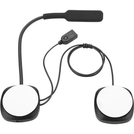 Bluetooth motorcykelhjelm-headset med automatisk svarfunktion - sort
