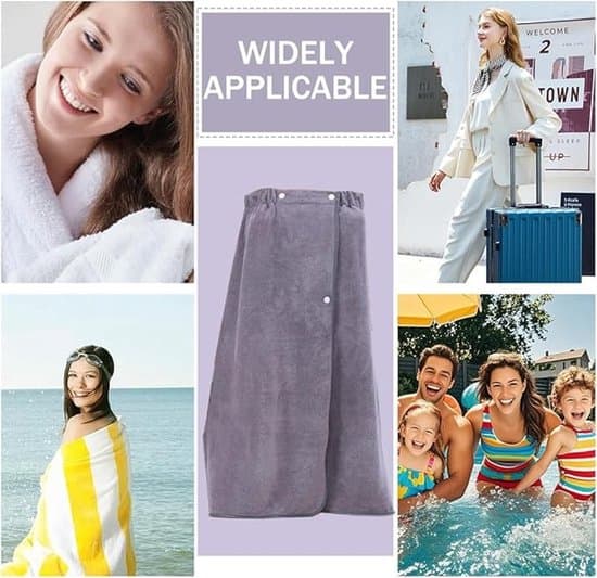 Badekåbe til kvinder med trykknapper - let og absorberende - ideel til sauna og spa.