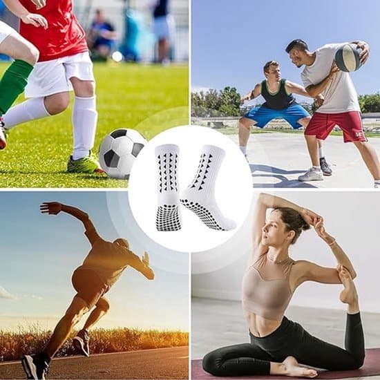 Grip Fodboldstrømper - Mænd - Hvid