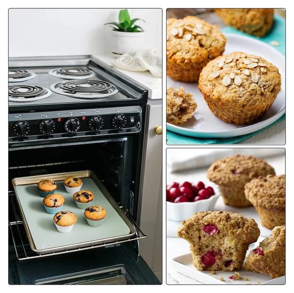 12-pak store silikone muffinforme, non-stick genanvendelig bageform