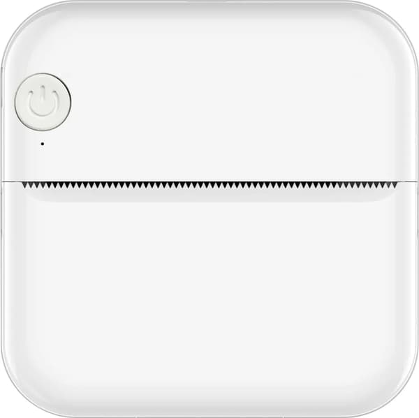 Multifunktionel mini termisk printer, Bluetooth smartphone fotoprinter, trådløs instant printer, 11 ruller termisk papir, kompatibel med iOS og Android.