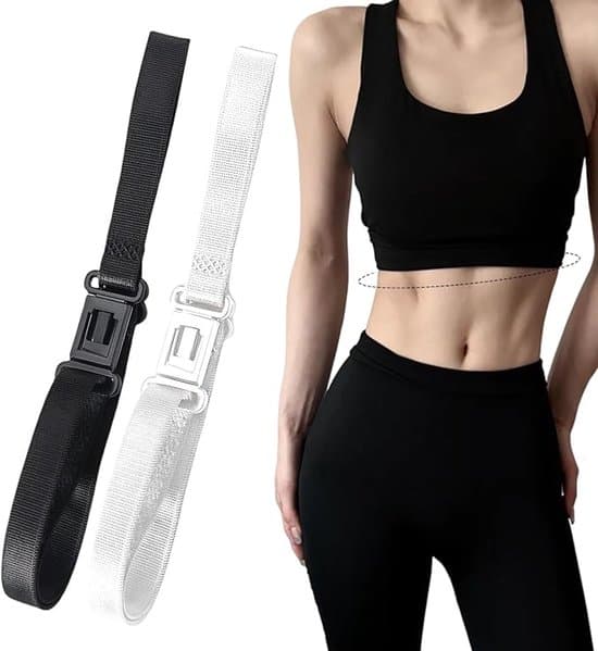 2 justerbare crop tuck stropper til skjorter, elastisk crop top bælte, til ethvert look, passer til de fleste kvinder