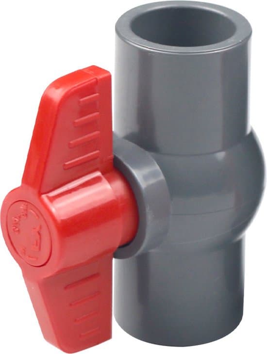 Industriel kugleventil - PVC kugleventil Ø40mm - Universal havehane - Udendørs haneforbindelse - PVC muffe/hane - 40mm