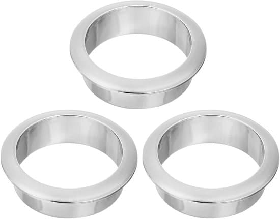 3-pack silver 60 mm diameter justerbara kabelhanteringsboxar för skrivbord