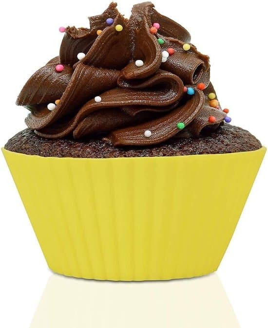 24 återanvändbara bakformar i silikon, muffinsformar